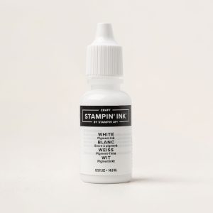 WHITE CRAFT STAMPIN' INK REFILL