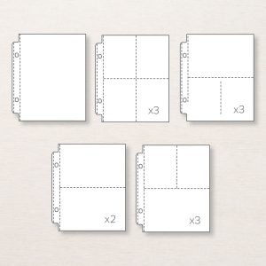VARIETY PACK 6" X 8" (15.2 X 20.3 CM) PHOTO POCKET PAGES