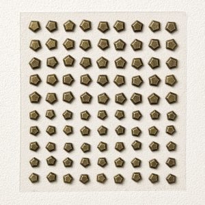 FAUX BRONZE PENTAGONS