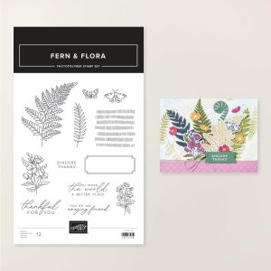 FERN & FLORA PHOTOPOLYMER STAMP SET (ENGLISH)