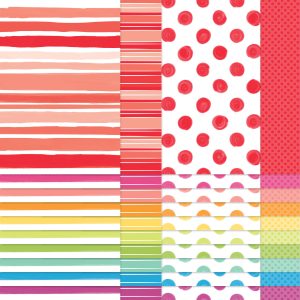BRIGHTS PAINTED PATTERNS 12" X 12" (30.5 X 30.5 CM) DESIGNER SERIES PAPER