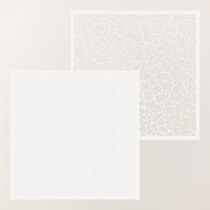 WATER & DOTTED LINES 12" X 12" (30.5 X 30.5 CM) DECORATIVE MASKS
