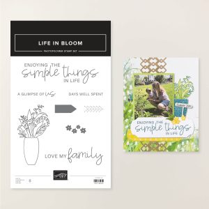 LIFE IN BLOOM PHOTOPOLYMER STAMP SET (ENGLISH)