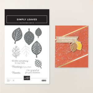 SIMPLY LEAVES PHOTOPOLYMER STAMP SET (ENGLISH)