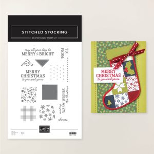 STITCHED STOCKING PHOTOPOLYMER STAMP SET (ENGLISH)