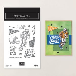 FOOTBALL FAN PHOTOPOLYMER STAMP SET (ENGLISH)